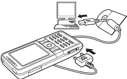 SONY ERICSSON K550i - Pour utiliser le mode de transfert de fichiers - 1
