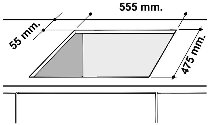 ARISTON TD 640 ES BK - Installation des tables à encastrer - 1