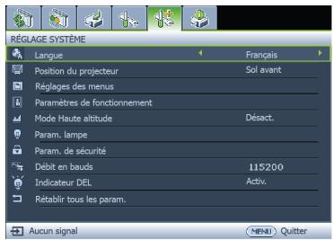 BENO W1110 - Utilisation des menus - 3