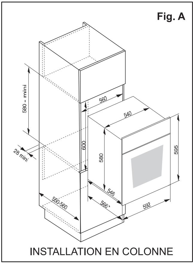 ARTHUR MARTIN FE 6625 RR NG - Mise en place de l'appareil - 1