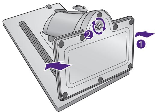 BENO XL2411Z - fixez la base du moniteur. - 3