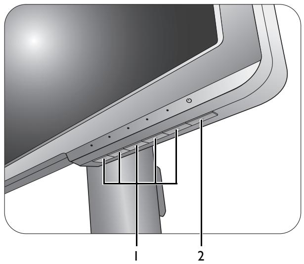 BENO XL2411Z - Le panneau de commande - 1