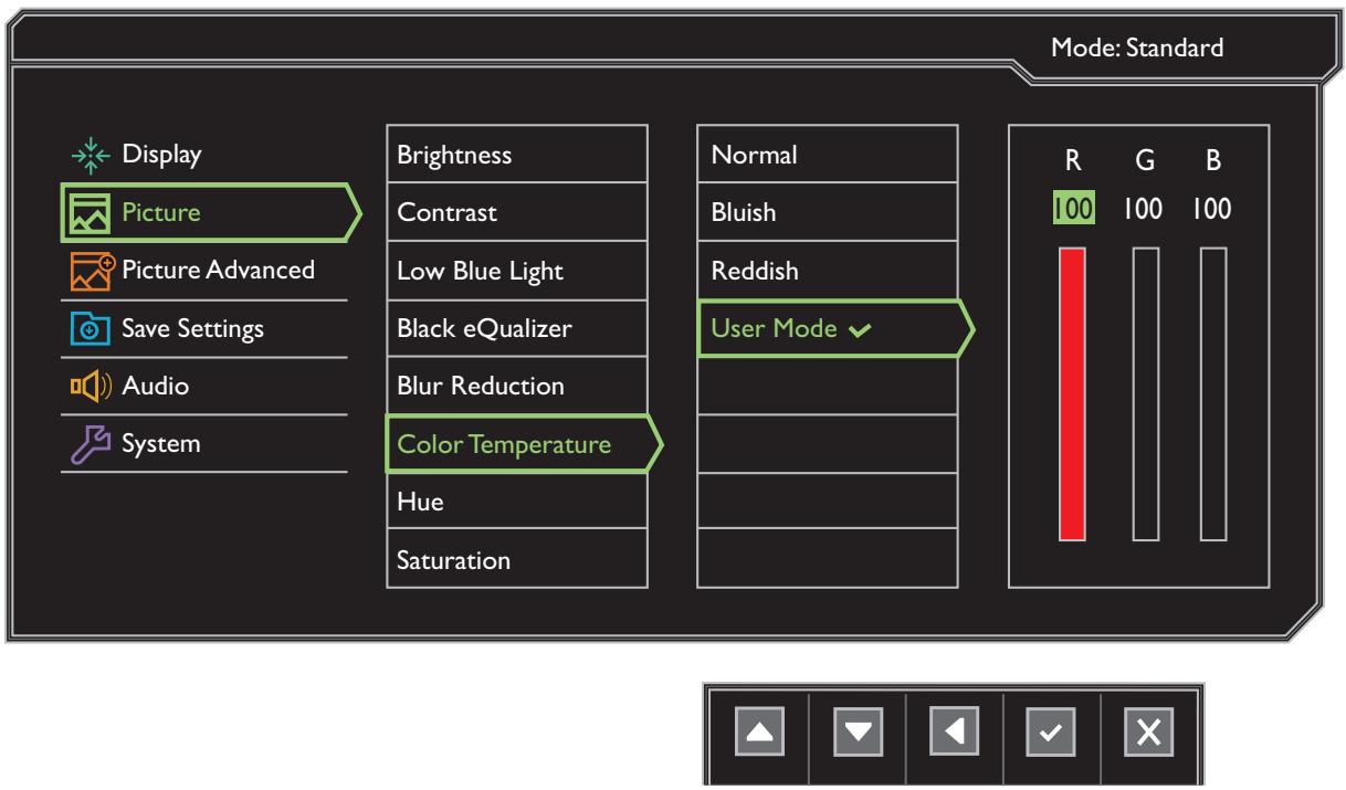 BENO XL2411Z - Menu image - 1