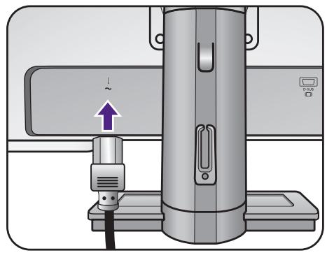BENO XL2411Z - Connexion de l'alimentation et mise sous tension. - 4