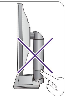 BENO XL2411Z - Ajuster la hauteur du moniteur - 6