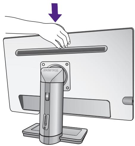 BENO XL2411Z - Ajuster la hauteur du moniteur - 2
