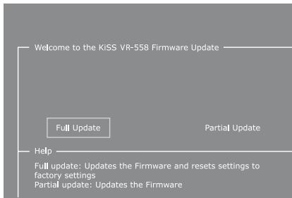 KISS VR-558 - Installation du firmware - 4
