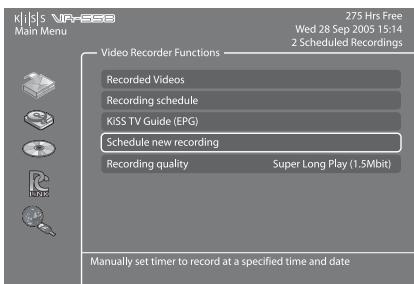 KISS VR-558 - Accès au guide TV kiss (EPG) - 3