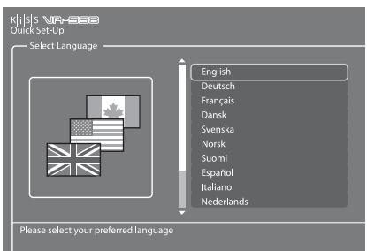 KISS VR-558 - Sélection de la TV - 1