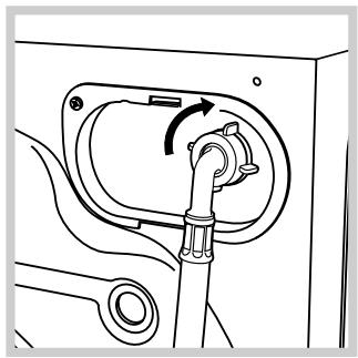 SCHOLTES SMLE129E - Raccordement du tuyau d'arrivée de l'eau - 2