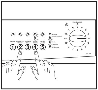 FAURE LSK 390/1 - Pour accéder à la modalité de réglage: - 1