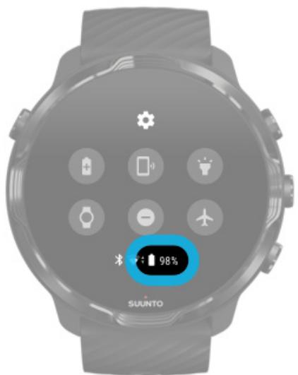 SUUNTO smartwatchz_black - Vérifier le niveau de batterie - 1