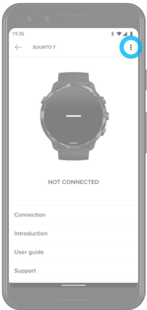 SUUNTO smartwatchz_black - Configurer et appairer la montre après une réinitialisation de la configuration d'usine - 1
