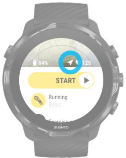 SUUNTO smartwatchz_black - Assurez-vous que vous montrez a détecté un signal GPS. - 1