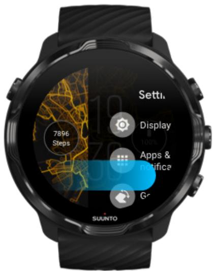 SUUNTO smartwatchz_black - Balayez l'écran vers la gauche pour un aperçu rapide de vos cartes - 1