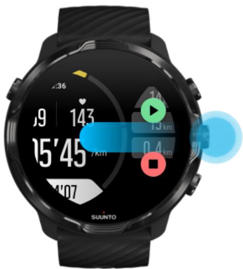 SUUNTO smartwatchz_black - Suspendre et reprendre un exercice - 3