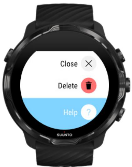 SUUNTO smartwatchz_black - Supprimer votre exercice - 1