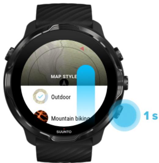 SUUNTO smartwatchz_black - Changer le style de la carte - 1