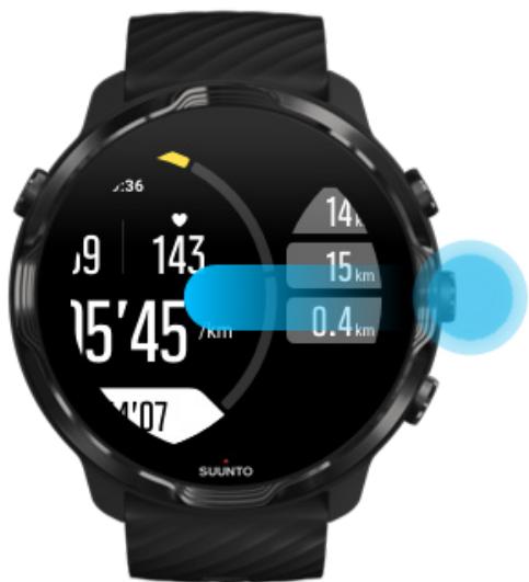 SUUNTO smartwatchz_black - Changer la vue de l'exercice - 1