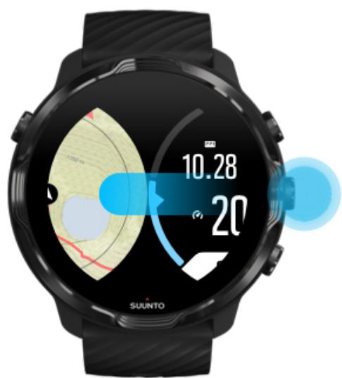 SUUNTO smartwatchz_black - Quitter l'affichage de la carte pour terminer votre exercice - 1