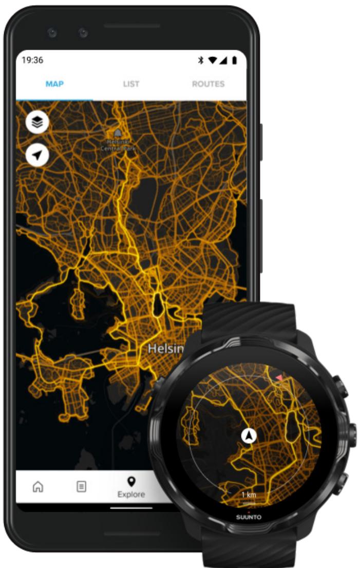 SUUNTO smartwatchz_black - Cartes de fréquentation - 1