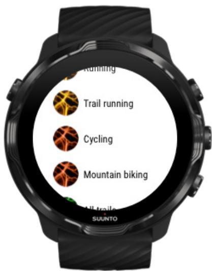 SUUNTO smartwatchz_black - Commencer un exercice en utilisant les cartes - 3
