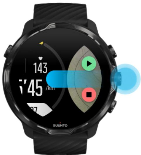 SUUNTO smartwatchz_black - Vérifier votre emplacement en cours de pause - 1