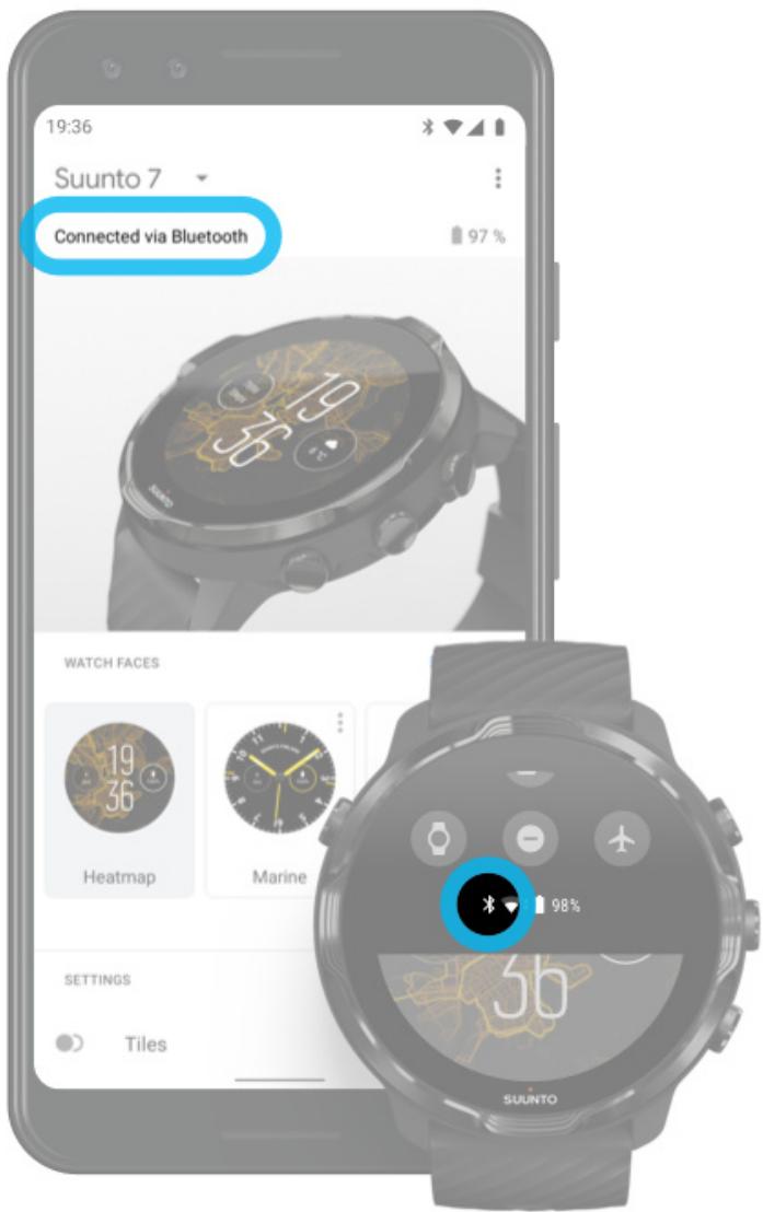 SUUNTO smartwatchz_black - Se connecter à internet par le biais de votre téléphone - 1