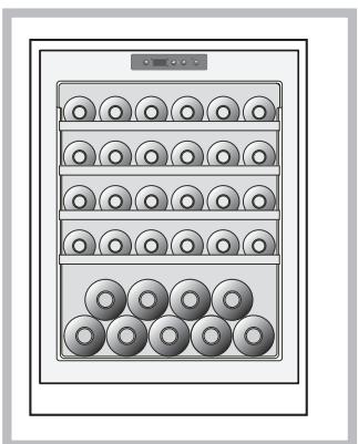 HOTPOINT-ARISTON WL36 - Stockage de bouteilles du type champagne - 1