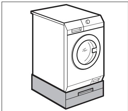 ELECTROLUX WE170P - Socle à tiroir - 1