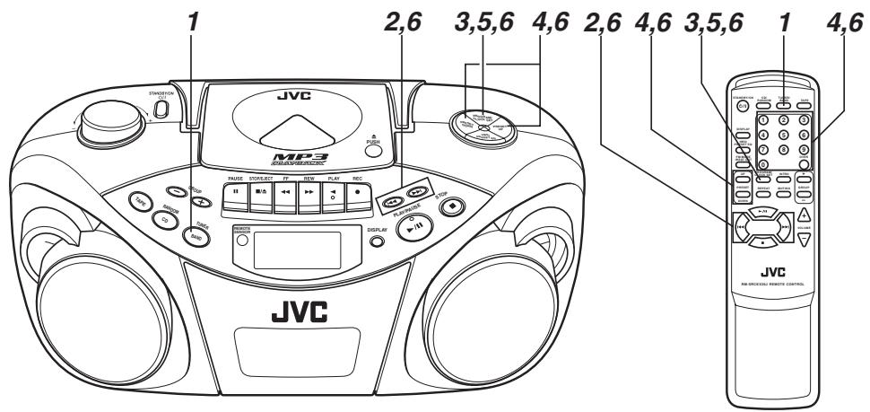 JVC RC-EX 30 GRIS - Préréglage des stations - 1