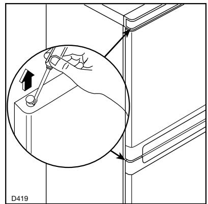ZANUSSI ZD 16/9 - Pour changer le sens d'ouverture des portes - 4