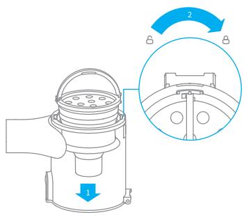 DREAME ASPIRATEURBALAIT30 - Installazione della Tazza di Polvere, del Prefiltero e del Gruppo Cicclone - 1