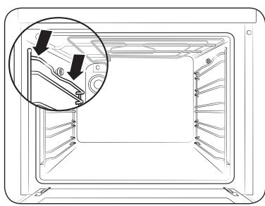 SAMSUNG V7013571RS/EF - Retrait des glissières latérales (selon le modèle) - 1