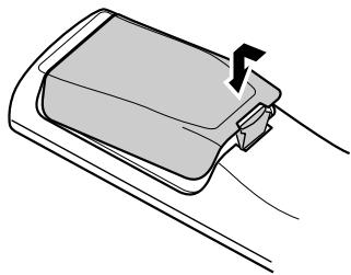 DENON DM51DVSC - Insertion des piles - 3