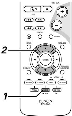 DENON DM51DVSC - Changer la langue audio (fonction sons multiples) - 2
