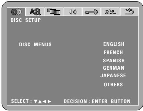 DENON DM51DVSC - Pour sortir du mode de menus de disque - 6