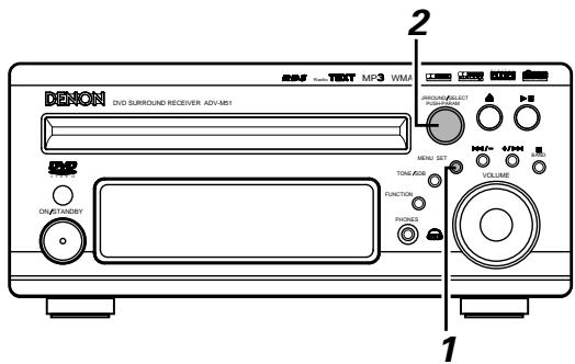 DENON DM51DVSC - Mise en marche et coupure des minuteurs quotidien et occasionnel - 1