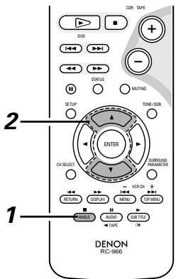 DENON DM51DVSC - Changer l'angle (fonction angles multiples) - 2