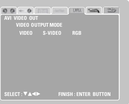 DENON DM51DVSC - Réglage de la sortie vidéo AV1 (DVD seulement) - 1