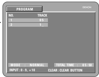 DENON DM51DVSC - Exemple: pour programmer les pistes 5 et 12 - 3
