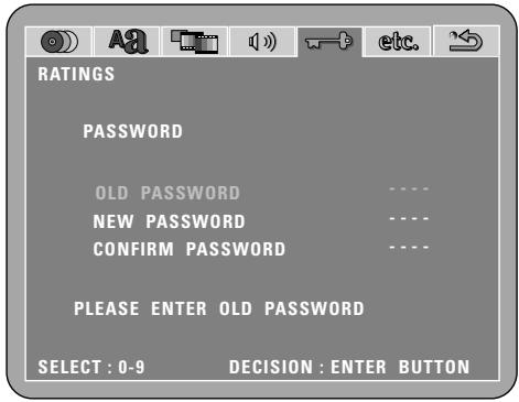 DENON DM51DVSC - Lorsque "password CHANGE" est sélectionné - 2