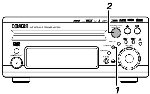 DENON DM51DVSC - Réglage de la qualité du son (TONE/SDB) - 1