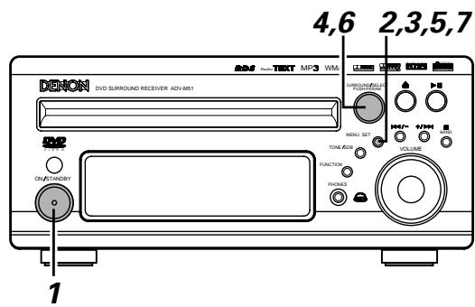 DENON DM51DVSC - Réglage de l'horloge (affichage sur 24 heures) - 1