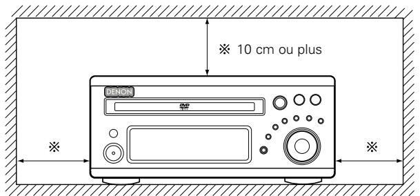 DENON DM51DVSC - Precautions d'installation - 1