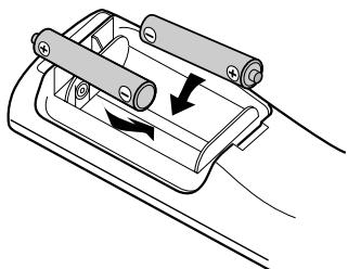 DENON DM51DVSC - Insertion des piles - 2