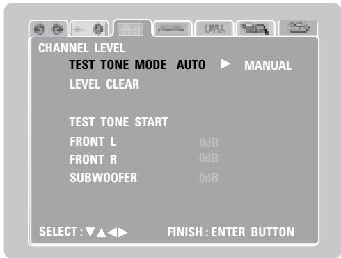 DENON DM51DVSC - Ajustement du niveau des canaux - 2