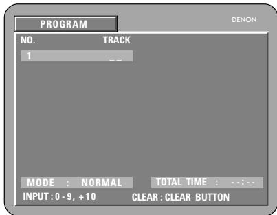DENON DM51DVSC - Lecture des plages dans l'ordre souhaité - 5
