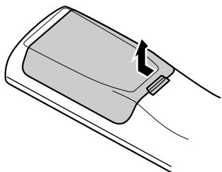 DENON DM51DVSC - Insertion des piles - 1