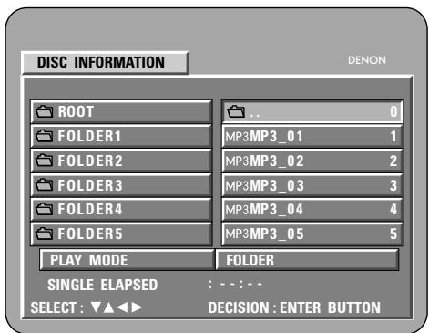 DENON DM51DVSC - Pour changer de dossier - 3